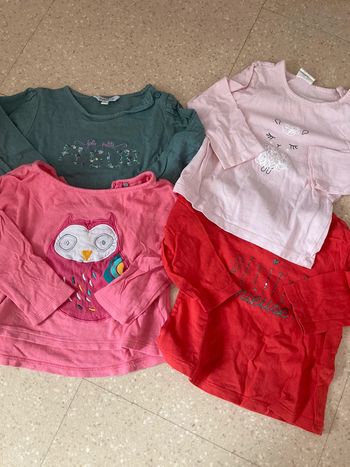 Lot t shirt manches longues