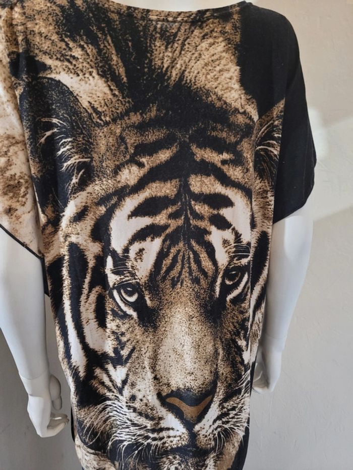 T shirt tête de tigre - photo numéro 9