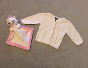 Gilet en maille 1mois fille