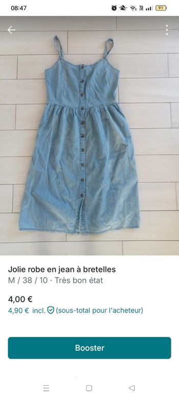 Robe en jean