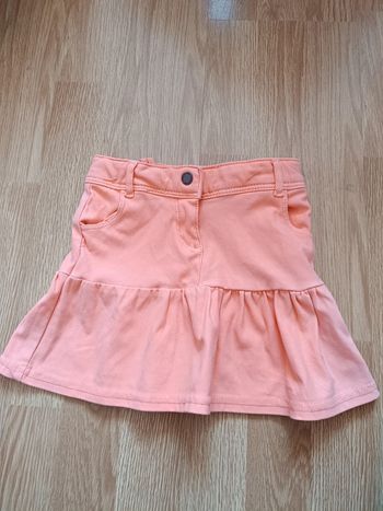 Jupe orange corail 3 ans