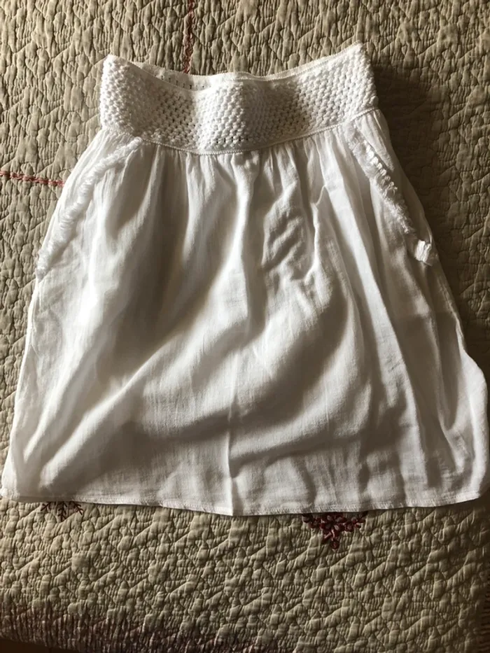 Jupe blanche Blanc du Nil en taille 1