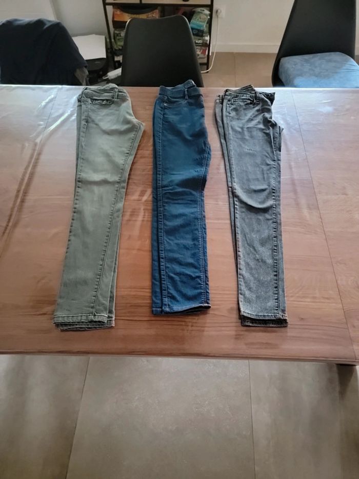 Lot de 3 jean femme 36