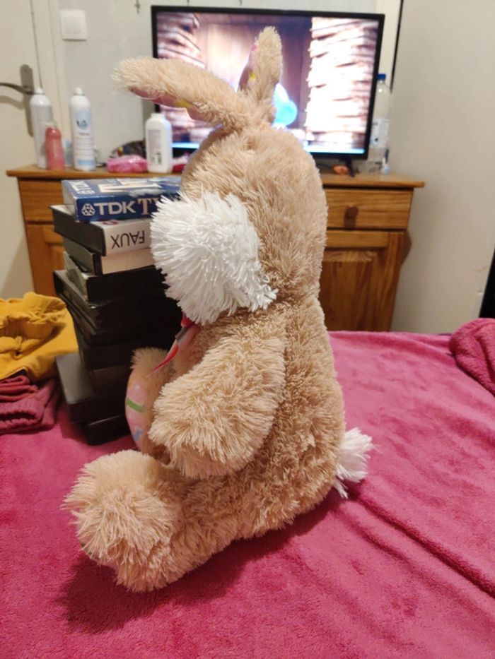 Peluche lapin de pâque - photo numéro 2