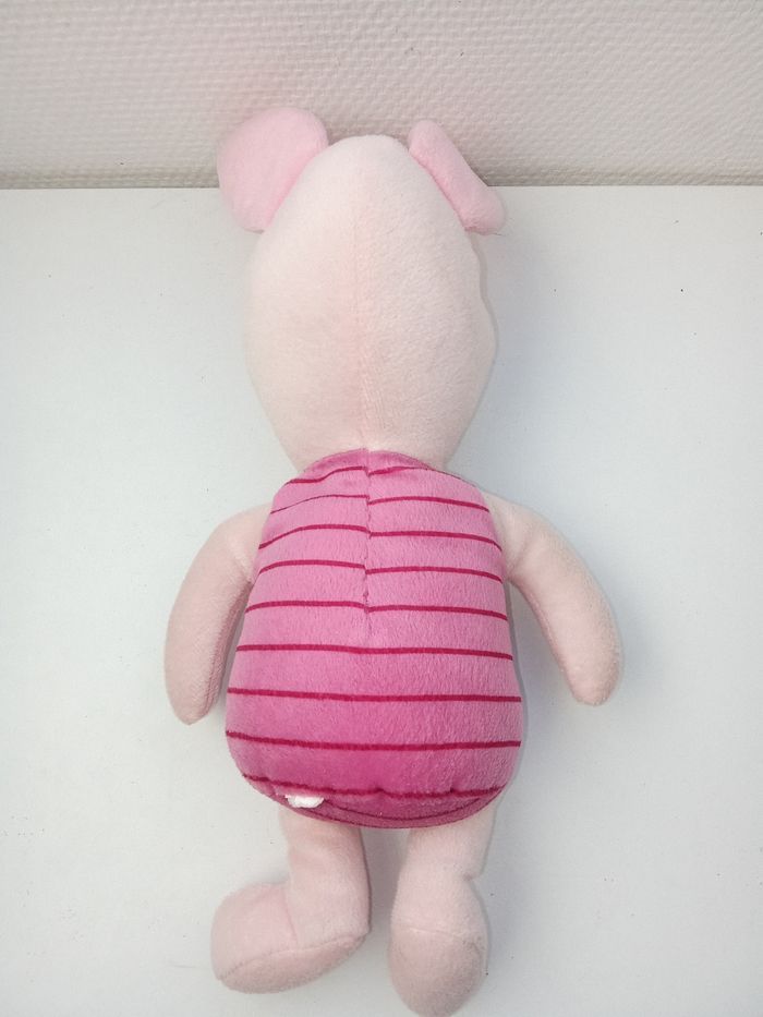 Peluche Disney porcinet de Winnie l'ourson, rose, beige, 40 cm, doudou - photo numéro 2