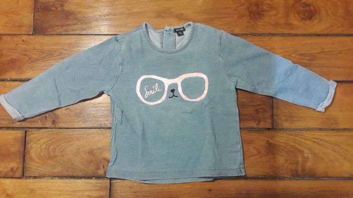 Sweat rigolo fille 18 mois