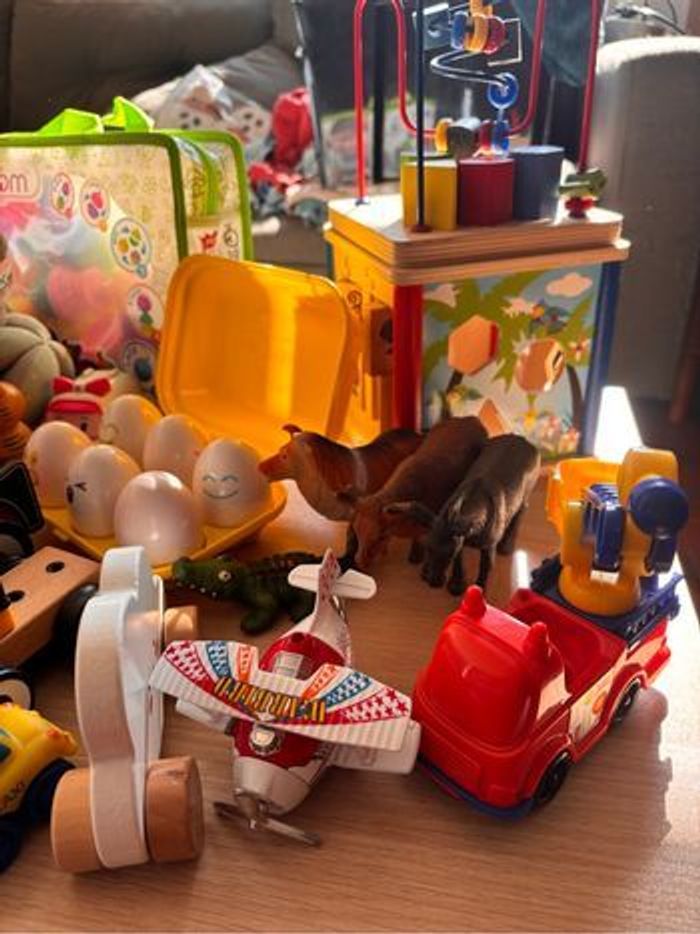 Gros lot  jouets bébé 0-3 ans – jeux d’éveil et éducatifs – premier âge - bois - photo numéro 6