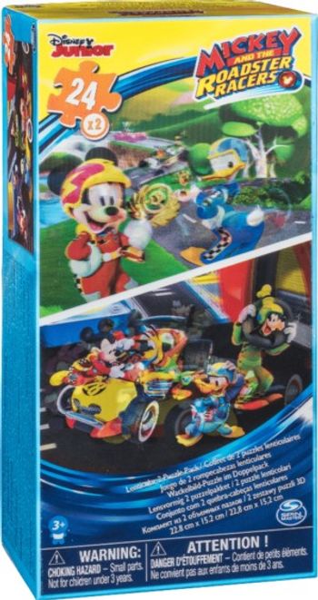 PUZZLES mickey roadster racers Set de 2 Puzzles 3D 6033114