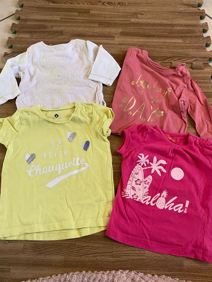 4 tee shirts 6 mois