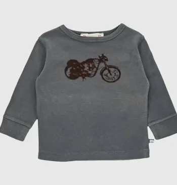 T-Shirt à manches longues 6 mois en coton Bonpoint