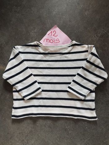 Pull marinière 1 an