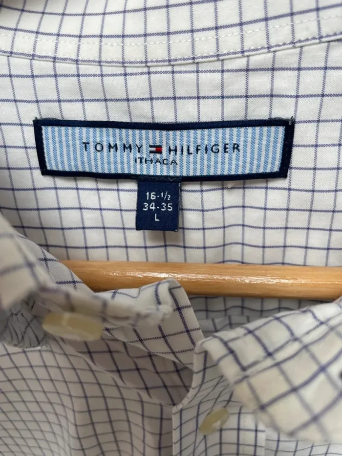 Tommy Hilfiger Ithaca Long Sleeves Checkered Shirt Mens L - photo numéro 5
