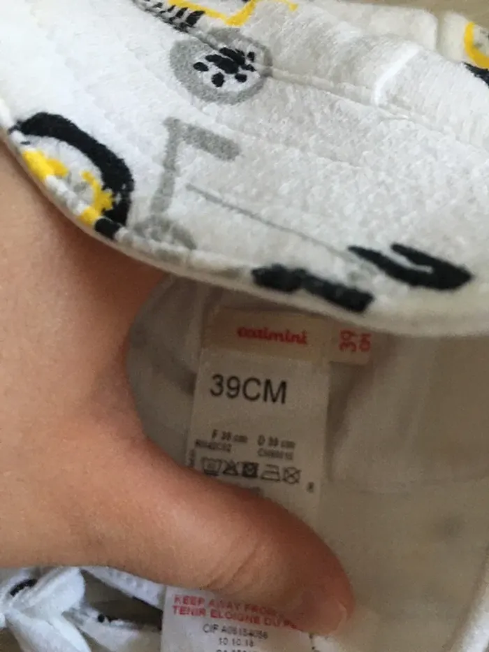 Chapeau de soleil catimini 39 cm neuf - photo numéro 3