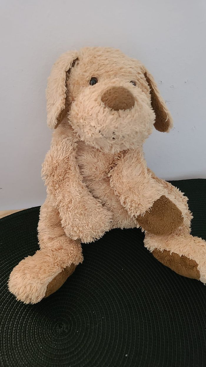 doudou chien beige marron - photo numéro 3