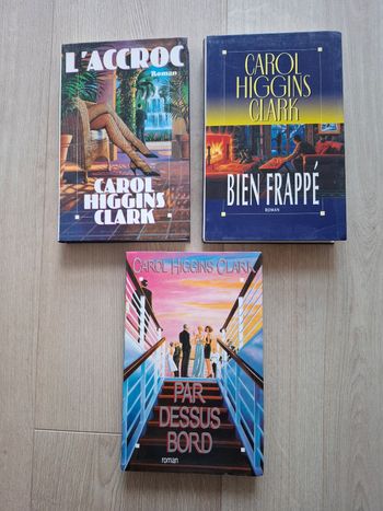 Lot de 3 thrillers de Carol Higgins Clark en bon état