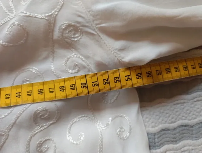 Blouse chemise vintage 100% viscose brodée - photo numéro 7