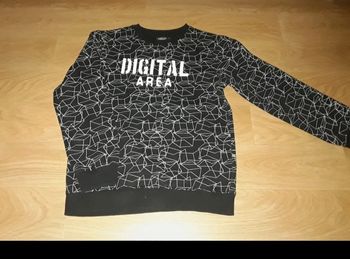 🔵 14 ans Sweat noir NEUF 🔵