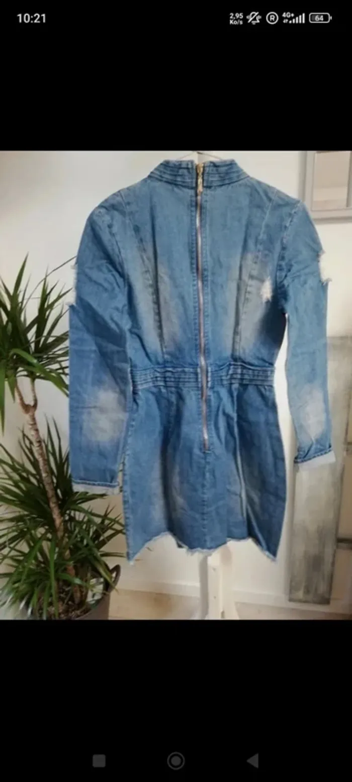 Magnifique robe jeans sexy - photo numéro 4
