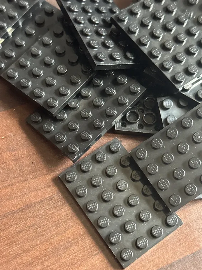 20 plate lego 4 x 6 ref 3032 Black - photo numéro 3