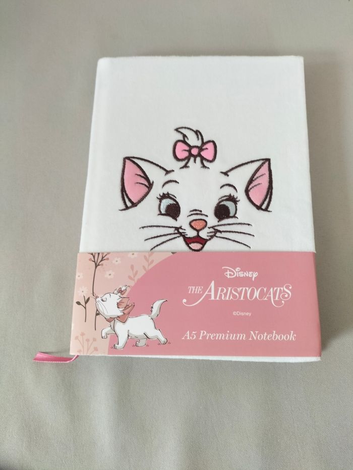 🤍 Notebook A5 Marie pelucheux - Aristochats - Disney - Neuf 🤍