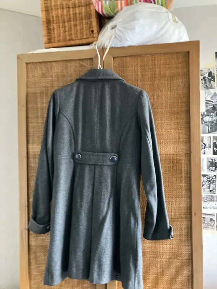 Manteau Gris H & M Taille 38 - photo numéro 7