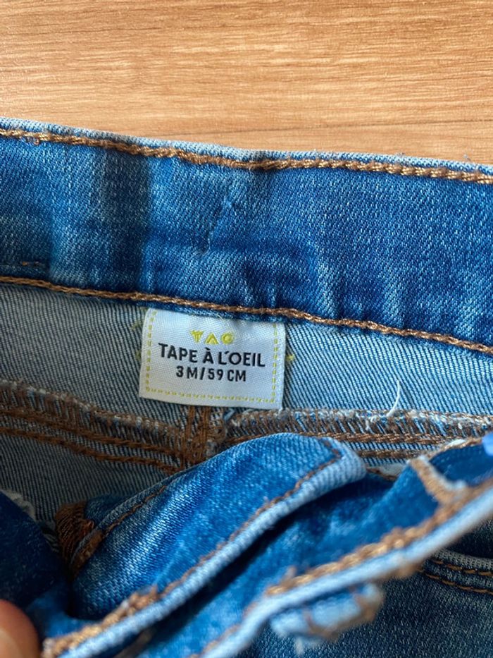 Jean bleu Tape à l'Oeil taille 3 mois - photo numéro 2