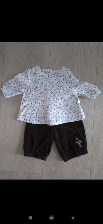 Ensemble fille Vertbaudet 1 mois