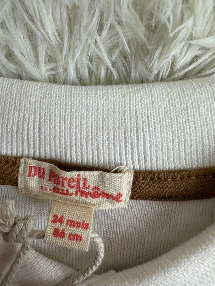 Body blanc et bleu du pareil au même taille 24 mois - photo numéro 4