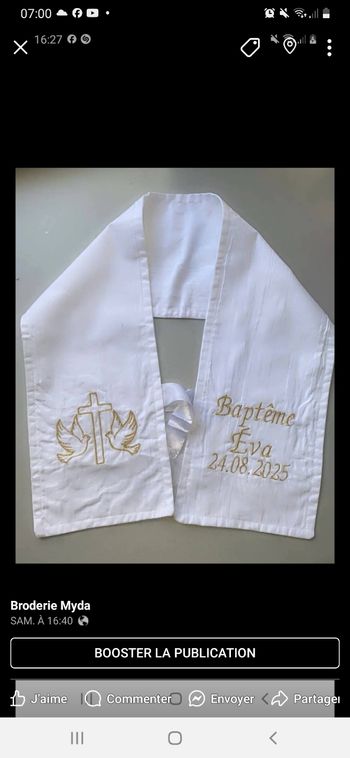 Écharpes de baptême