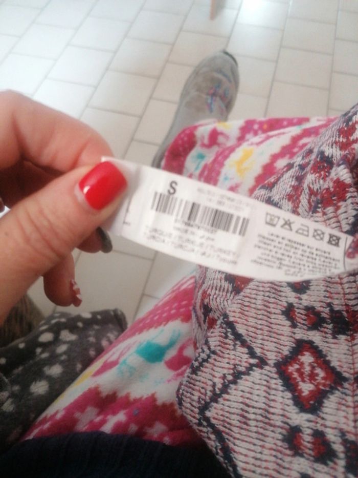 Haut manche longue taille s - photo numéro 4