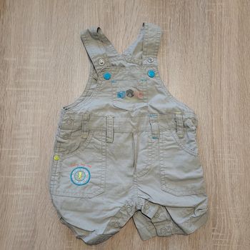 Ensemble Salopette et tee shirt bébé 1 mois