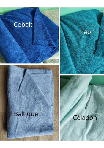 Lot 4 coupons tissu bambou