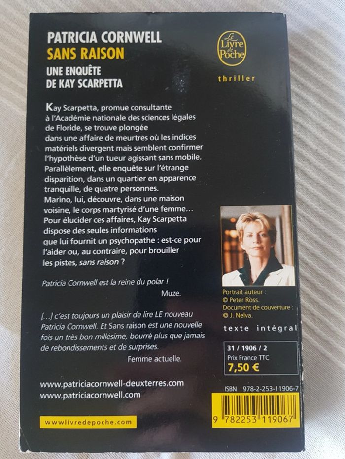 Sans raison de Patricia Cornwell - photo numéro 2
