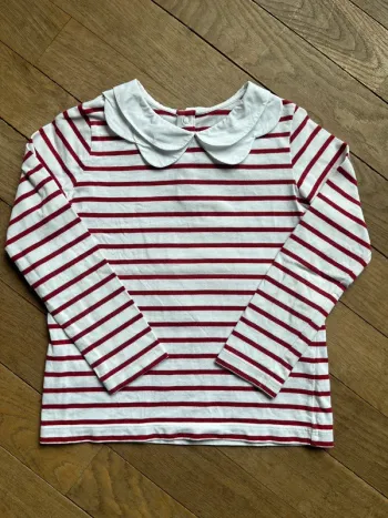 Tee-shirt rayé rouge et blanc Jacadi 6 ans