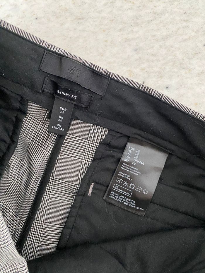 Pantalon prince de galle H&M skinny fit W29 - photo numéro 4