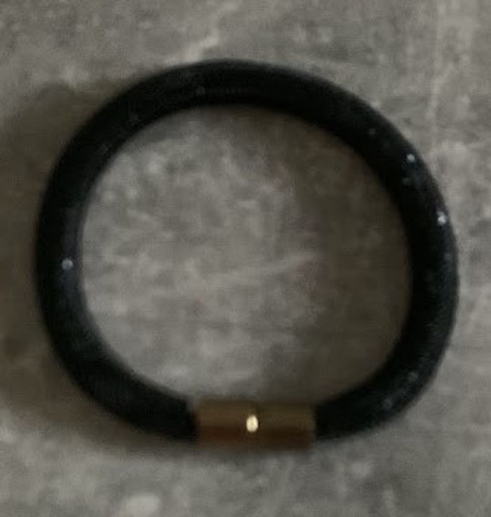 Bracelet perle cristaux emprisonnés filet, fermoir aimanté - photo numéro 4