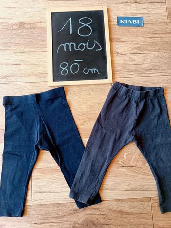 Lot de 2 leggings Kiabi