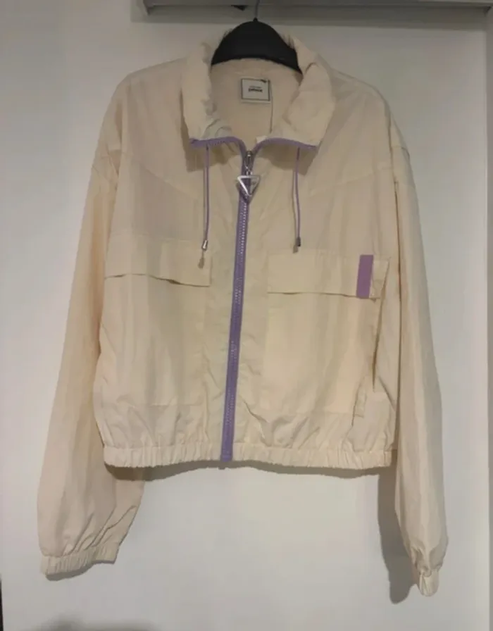Veste coupe-vent beige et lavande Pimkie - Taille L