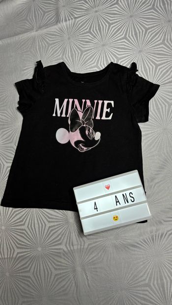 Tee-shirt manches courtes Minnie 4 ans