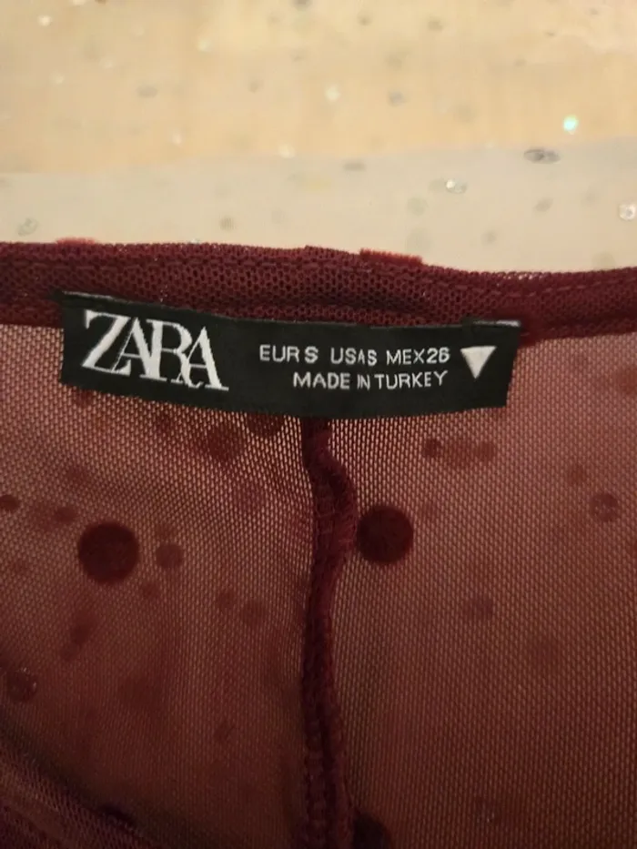 Top/blouse à manches longues Zara taille 36/S - photo numéro 4