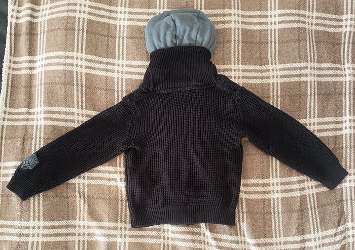 Sweat-Gilet à Capuche Noir & Gris - 5 Ans / Kiabi - photo numéro 9