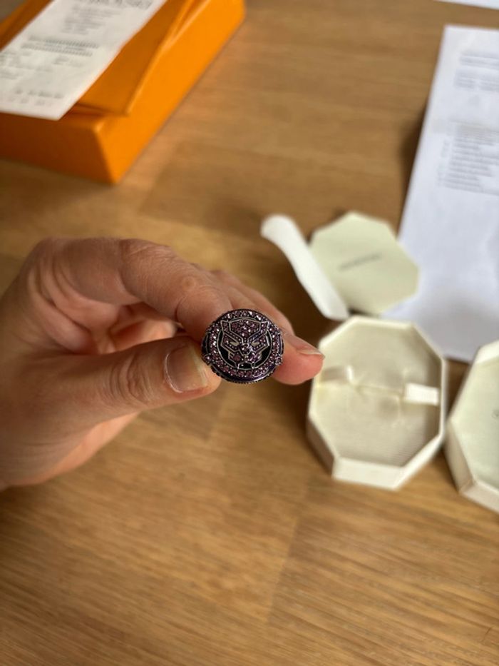 Bague Marvel Black Panther Iris Swarovski taille 52 - photo numéro 2