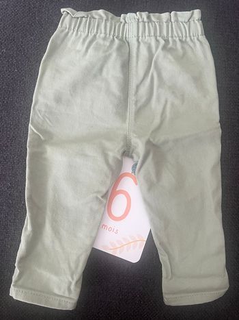 Jeans vert - 6 mois