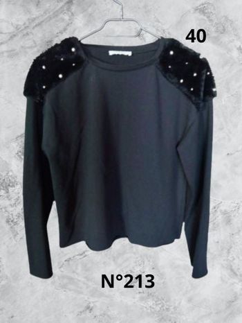N°213 Pull noir T40. Zara.