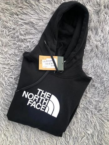 Sweat à capuche noir brodé - The North Face
