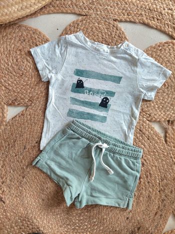 Ensemble T-shirt TAO et short Kiabi garçon 6 mois