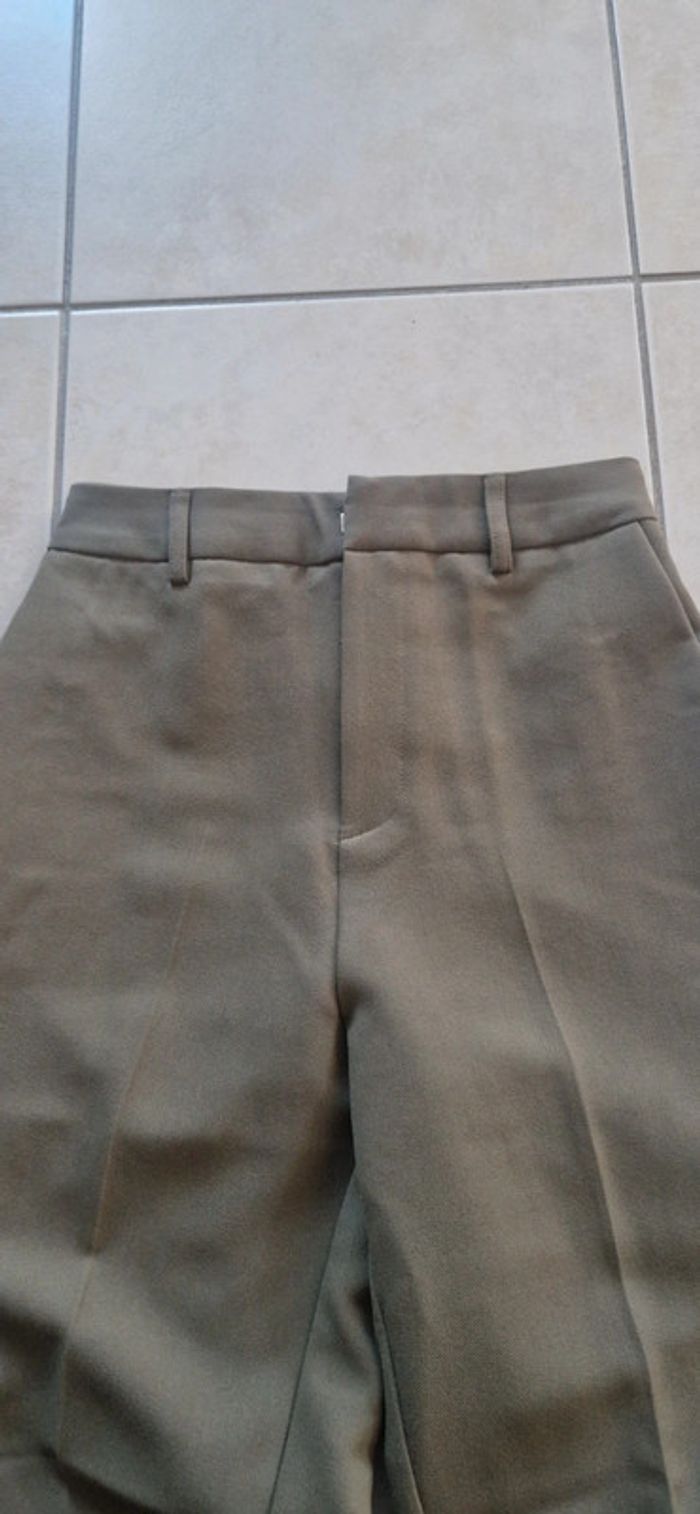 Pantalon à pinces Kaki Kiabi - photo numéro 3