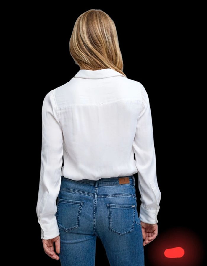 Chemise froissée biais métalisés IKKS BZ12205 - photo numéro 6