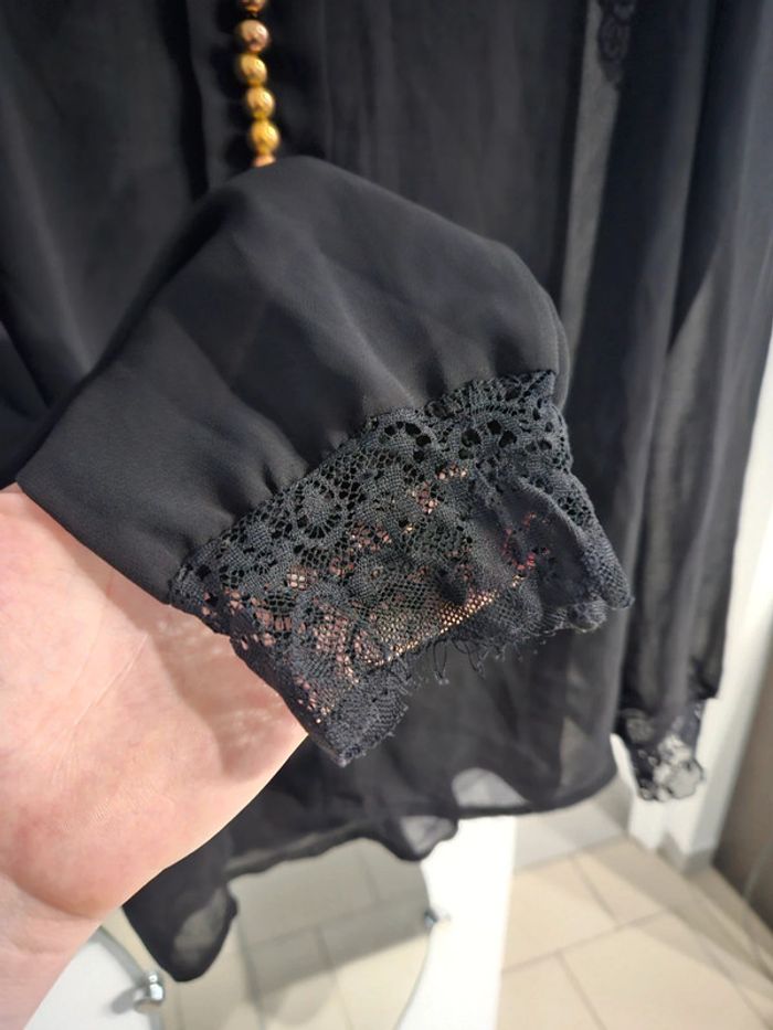 Blouse noir dentelle - photo numéro 4