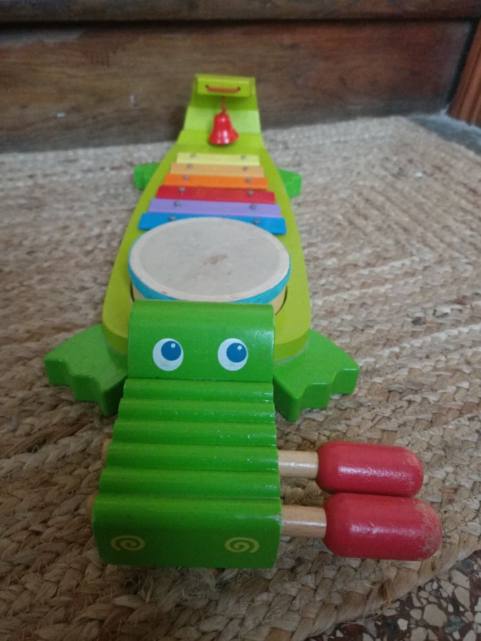 Xylophone crocodile en bois Haba Beebs